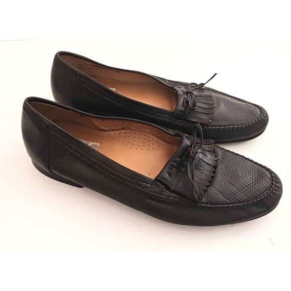 Bruno Magli | Shoes | Bruno Magli Blk Leather Lizard Vamp  display picture 2